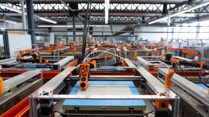 ferme d'imprimantes 3D pour production