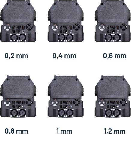 Diamètres-buse-PRO430-Carénée-Dual-Extrusion