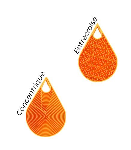 Orange Silicone Earrings