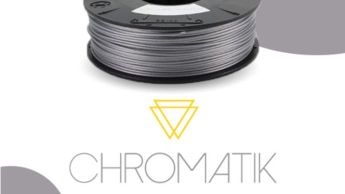 Filament PLA argenté de Dagoma, utilisé pour des impressions 3D