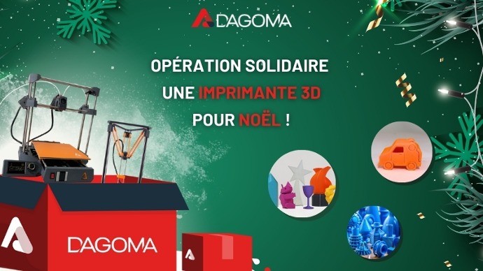 Image opération une imprimante 3D pour Noël