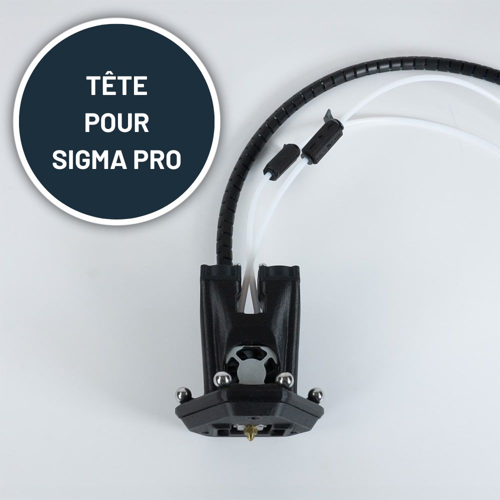 Tête SIGMA PRO Dual Insert PTFE - laiton 0.4mm pour SIGMA PRO