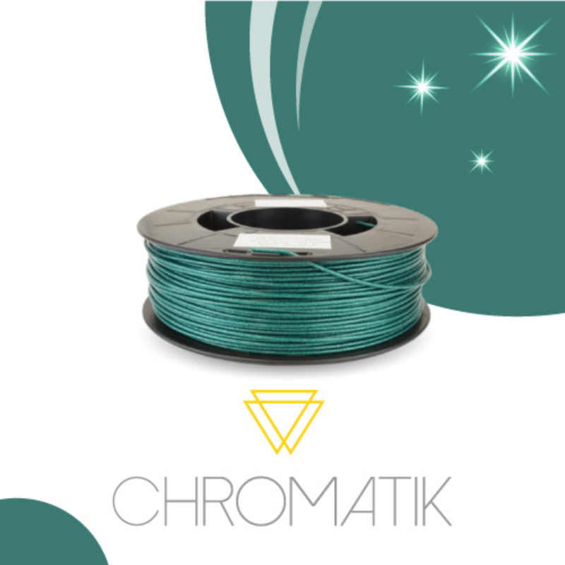 Filament Chromatik PLA 1.75mm - Vert Pailleté (750g)