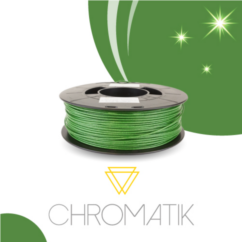 Filament Chromatik PLA 1.75 mm - Vert Cactus Pailleté (750g)