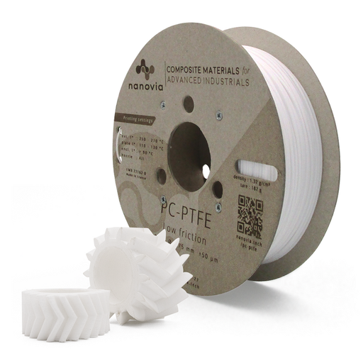 Filament Nanovia PC-PTFE 2kg 1.75mm Blanc