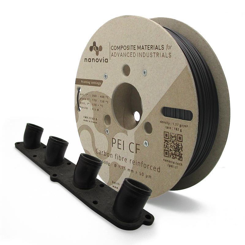 Filament Nanovia PEI CF 2kg 1.75mm Noir