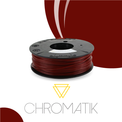 Filament Chromatik PLA 1.75mm 750g - Rouge Cerise translucide