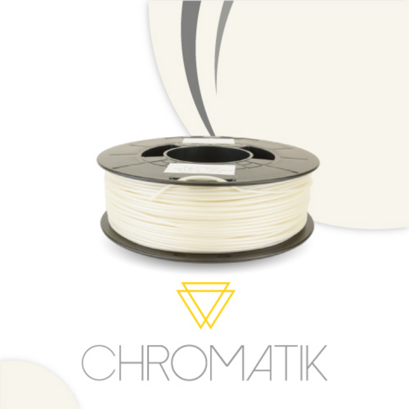 [DKU001320] Filament Chromatik PLA 1.75mm - Blanc Perle (750g)