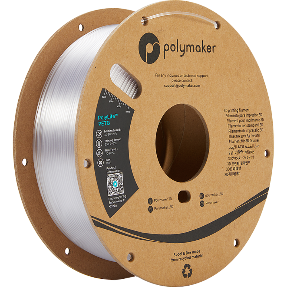 [DKU001958] Filament PolyLite PETG 1,75mm - Transparent