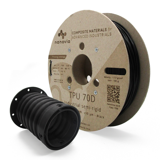 [DKU009667] Filament Nanovia TPU 70D 0.5kg 1.75mm Translucide